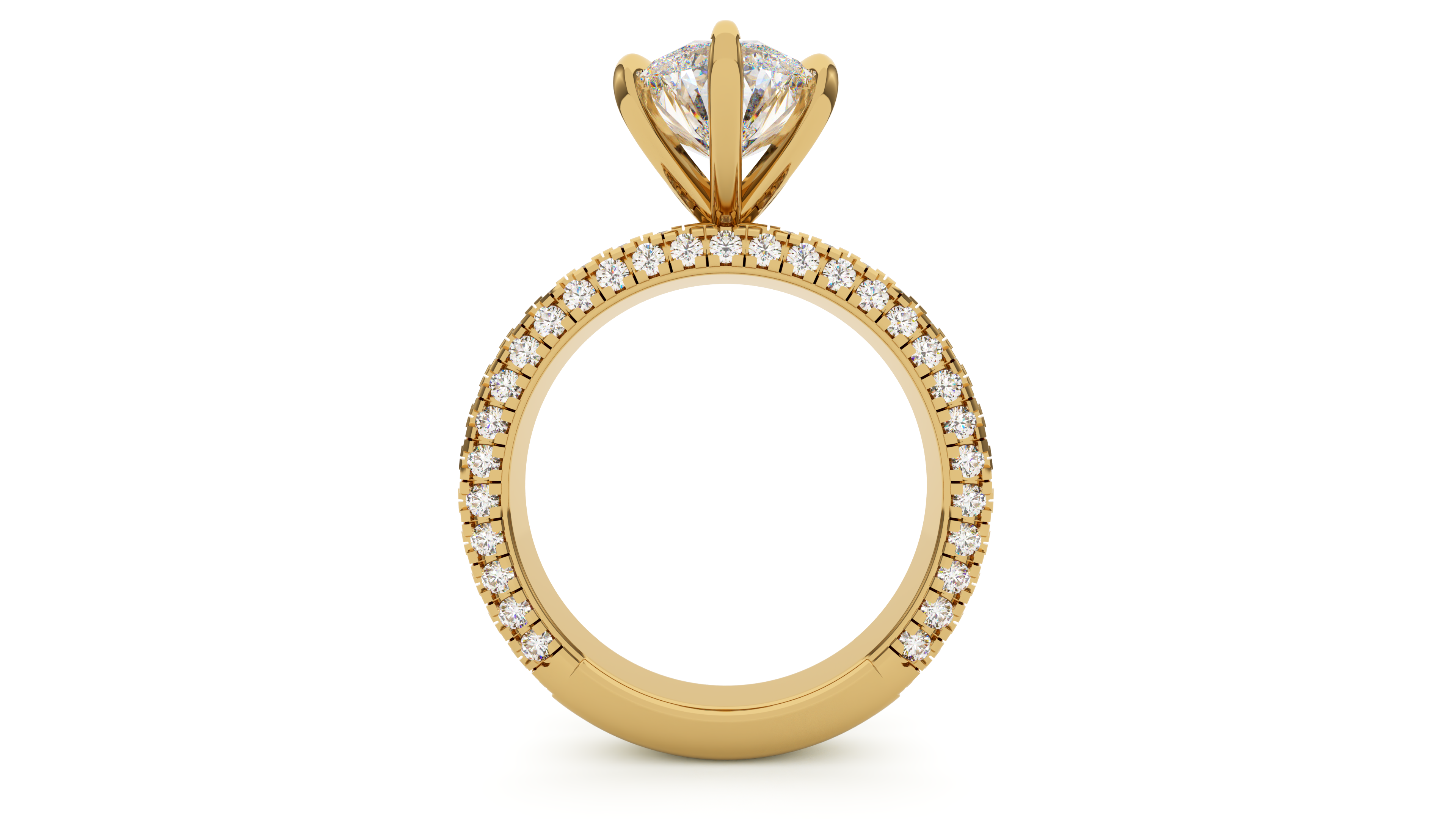 Pear Diamond Trio Pave