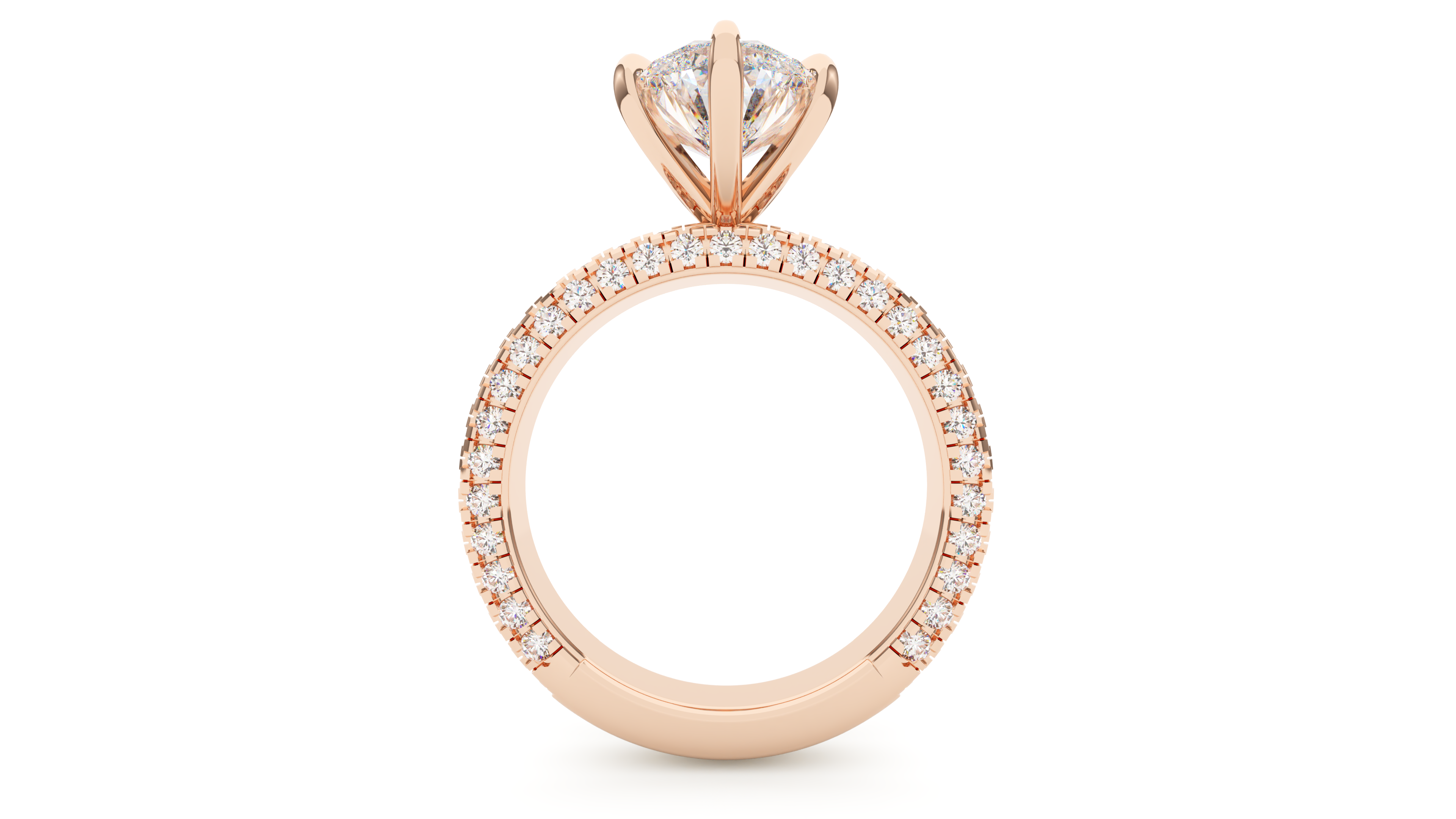 Pear Diamond Trio Pave