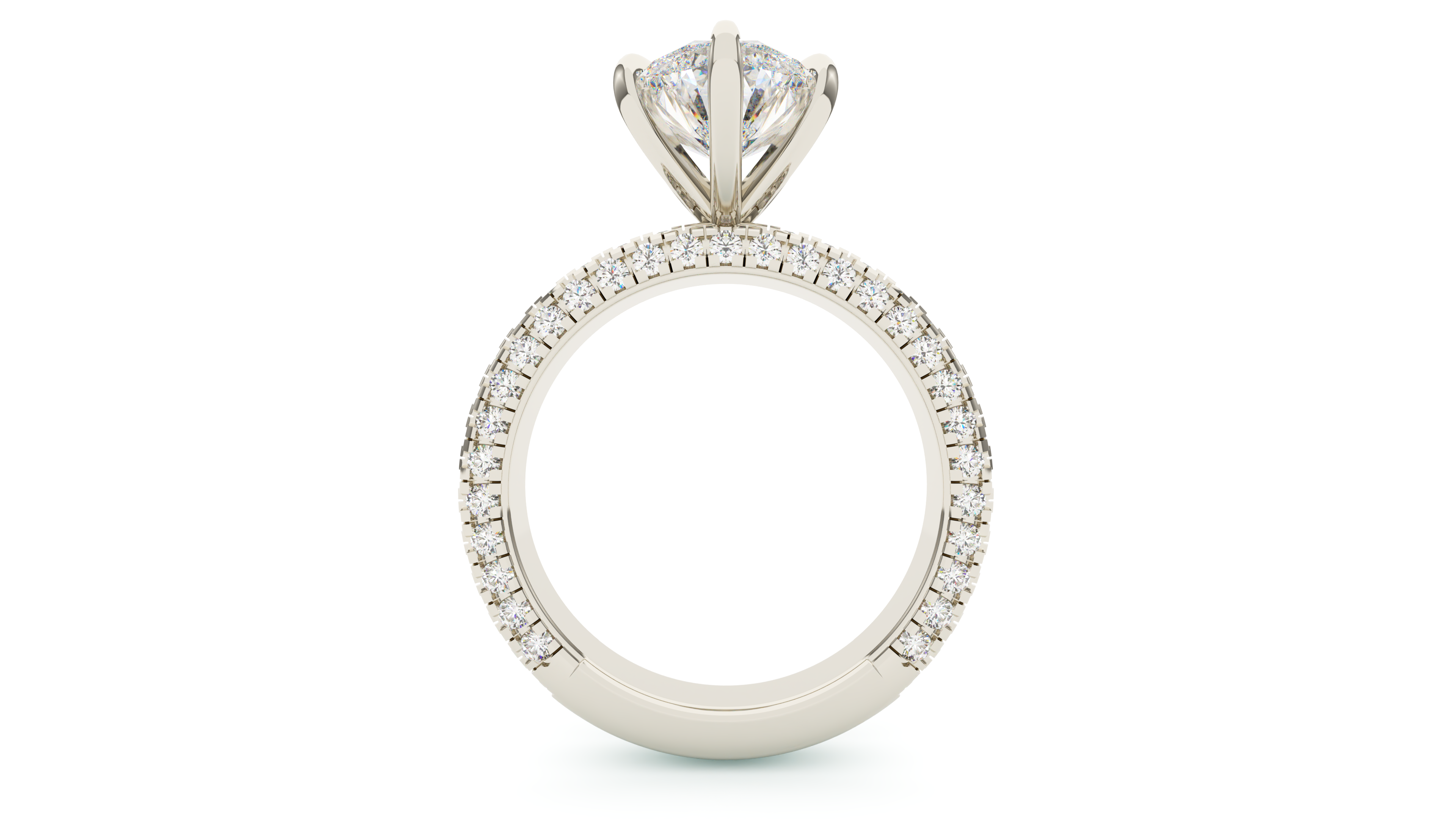 Pear Diamond Trio Pave