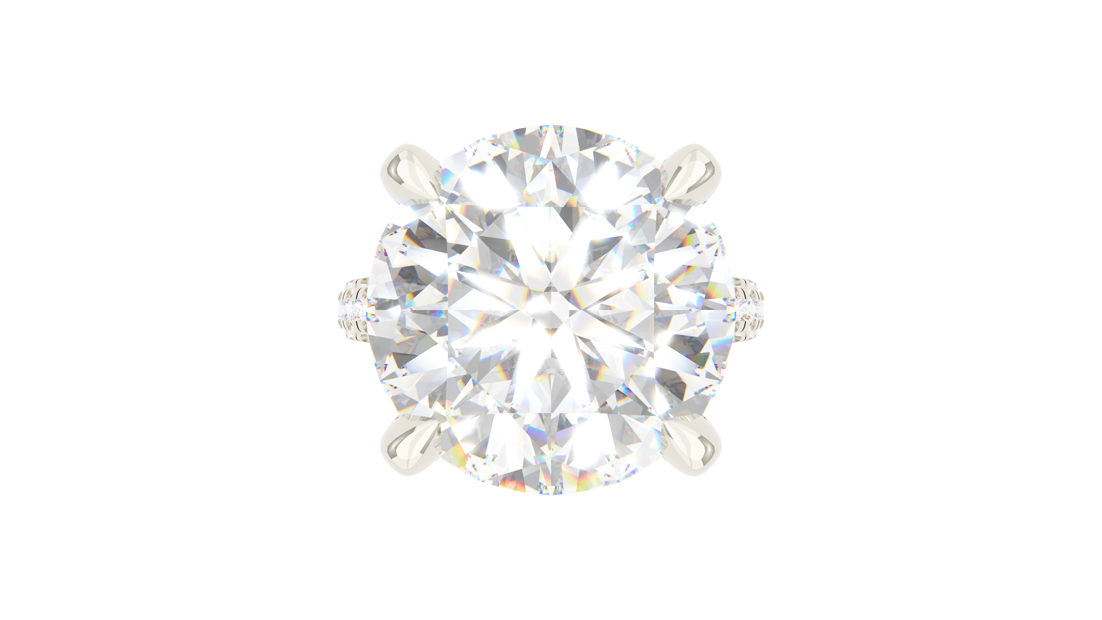 Round Diamond Trio Pave
