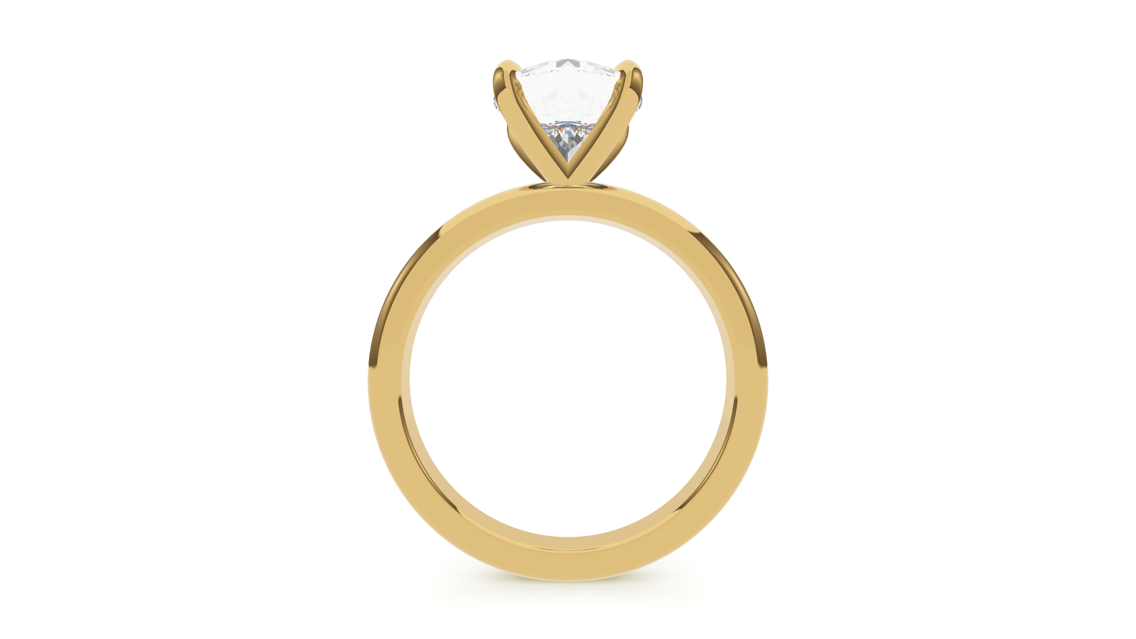 Round Diamond Solitaire