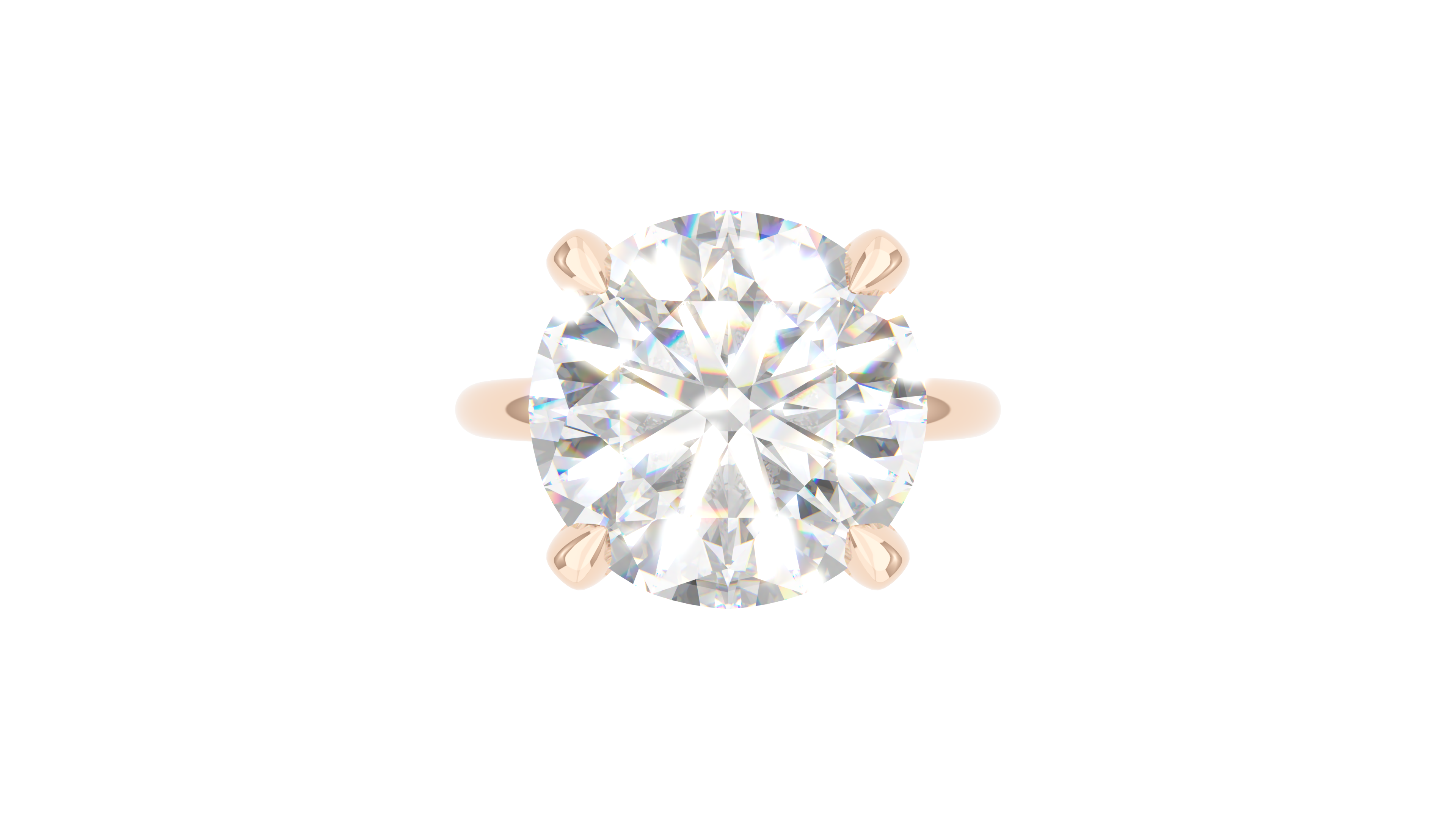 Round Diamond Solitaire