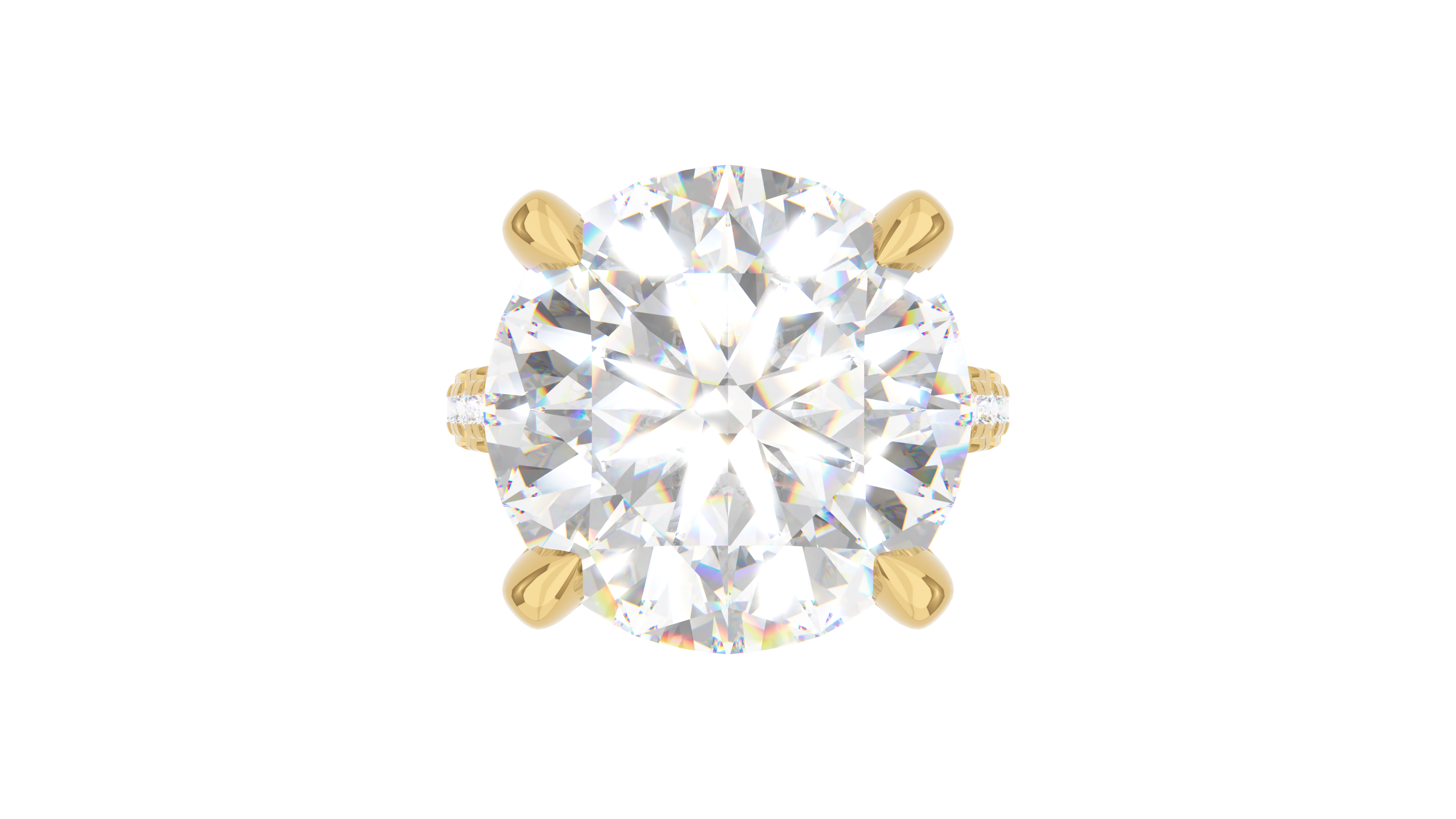 Round Diamond Trio Pave