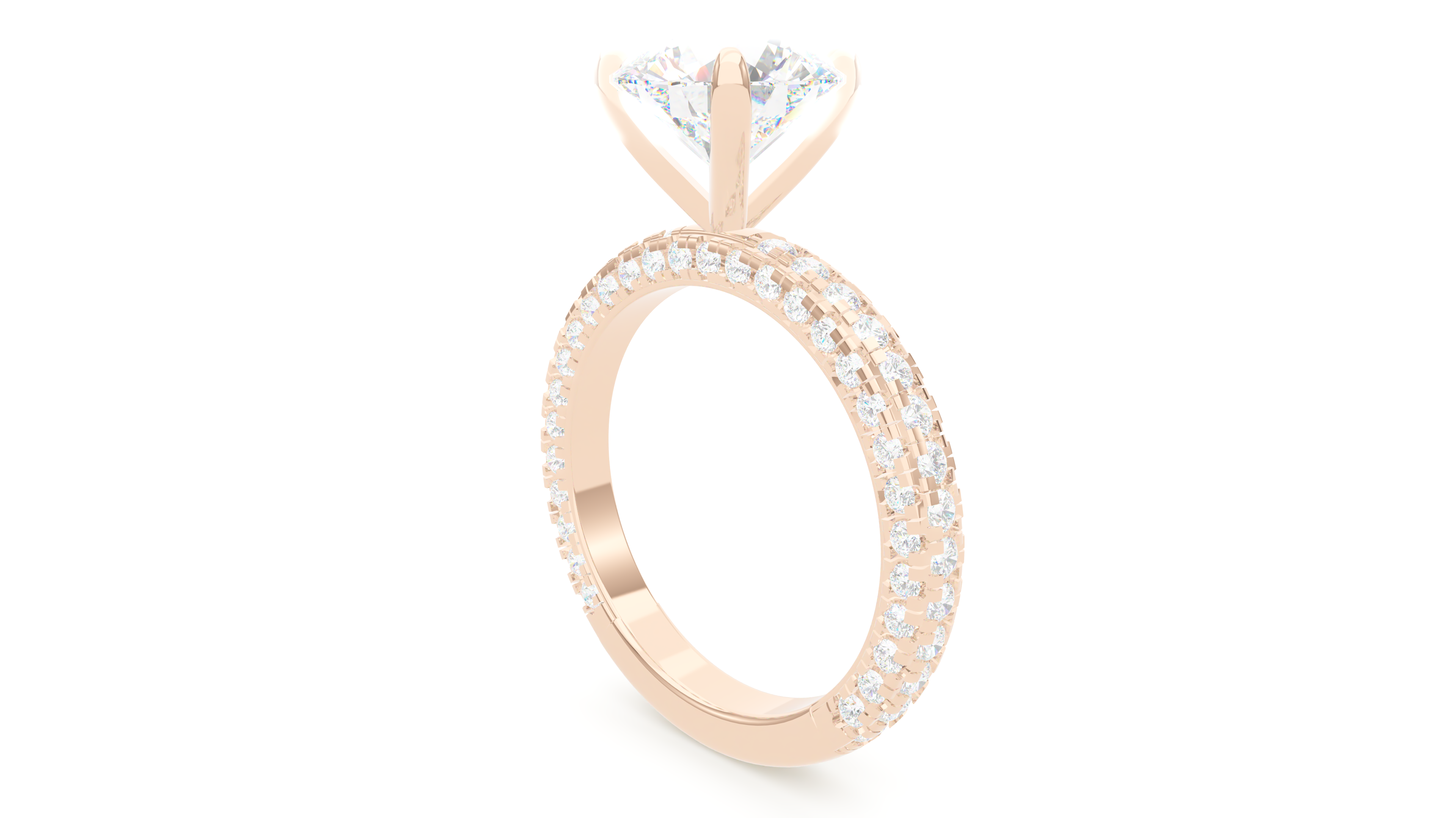 Trio Pavé Round