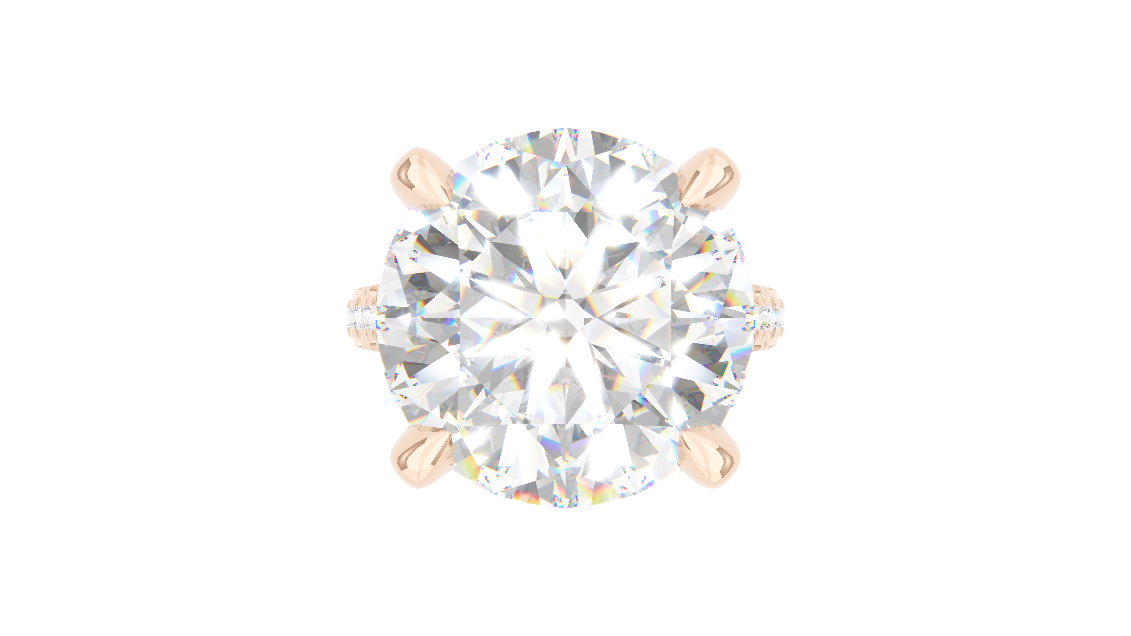 Round Diamond Trio Pave